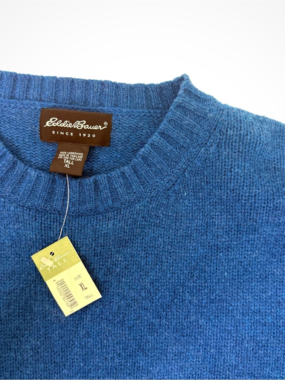 NWT Vintage Eddie Bauer Lambswool Crewneck Pullover | XL - Picture 6 of 7